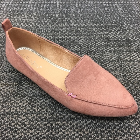 NEW! Blush Pink Pointed Toe Comfort Flat Loafer - Picture 7 of 7